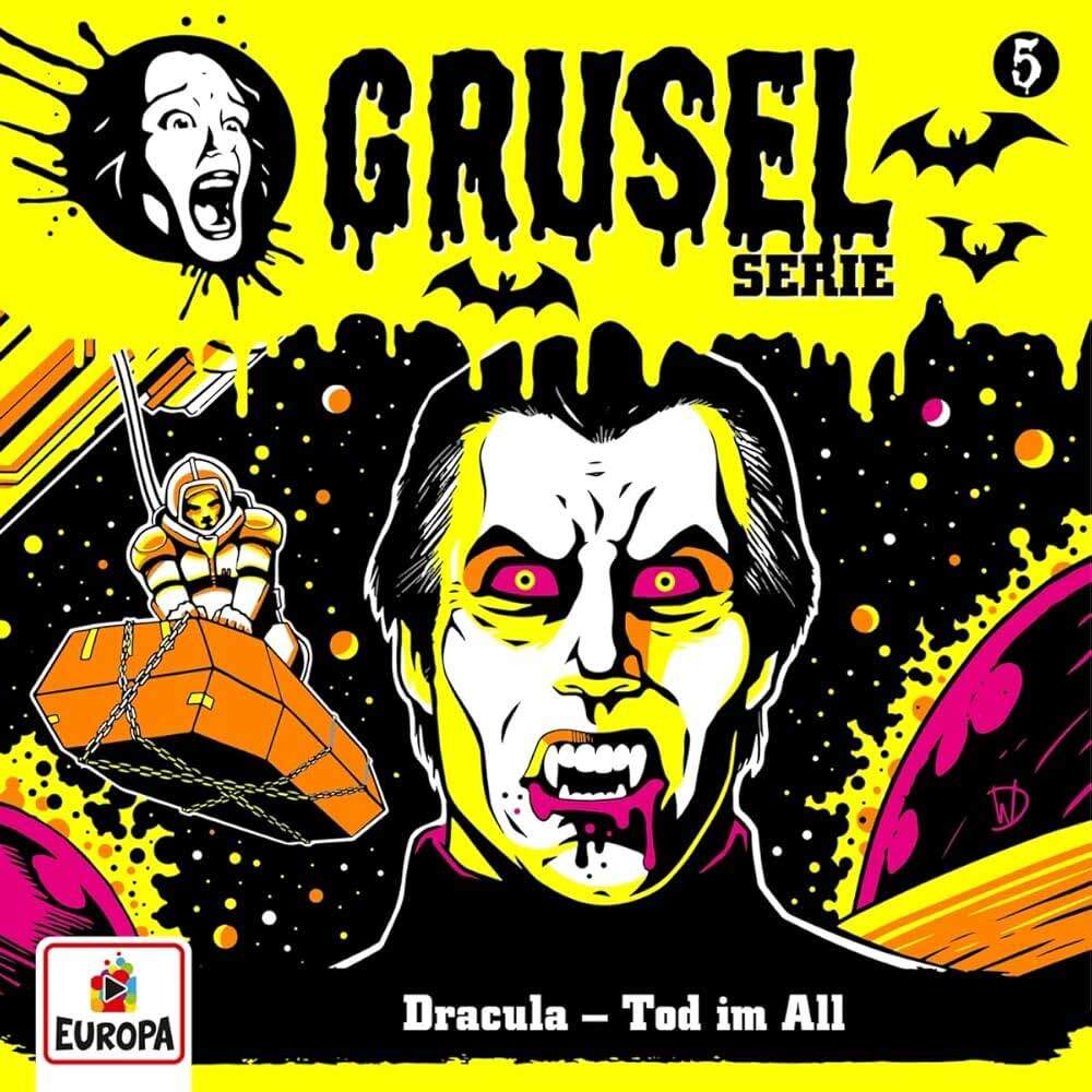 Das Cover zum Hörspiel Gruselserie - Dracula: Tod im All